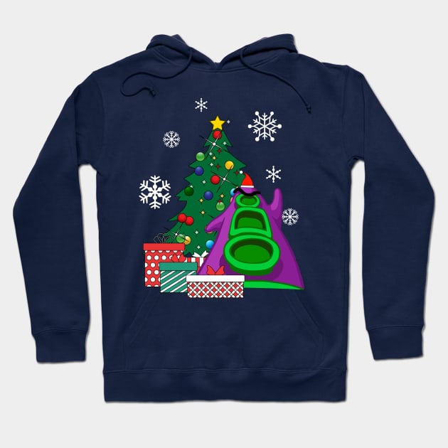 Day Of The Tentacle Around The Christmas Tree Hoodie by Nova5